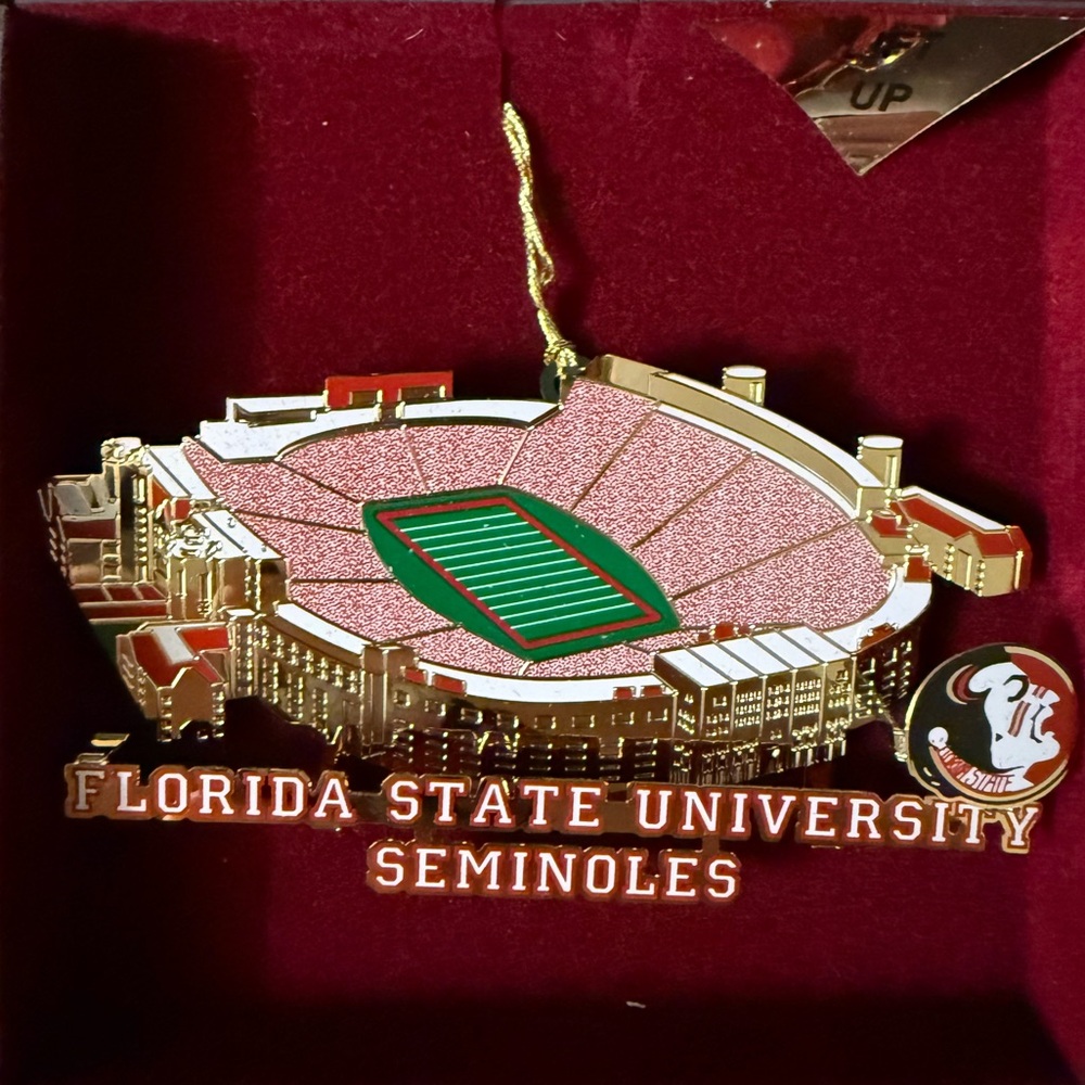 Baldwin Florida State Seminoles Doak Campbell Stadium Ornament FSU w/ Box